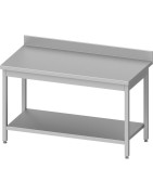Table de travail inox sans étagère