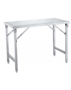 Table pliante en inox de qualité professionnelle - Pour toutes les occasions