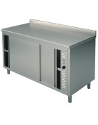 Meuble bas chauffant inox