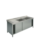 Plonge inox sur placard