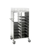 Chariot de cafétéria inox