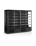 Vitrine panoramique de supermarché